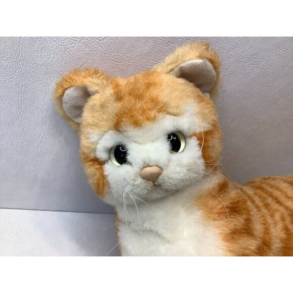 Vintage 1991 Takara Purr-fect Orange Tabby Kitten Cat Plush Stuffed Animal 12" - Picture 2 of 7